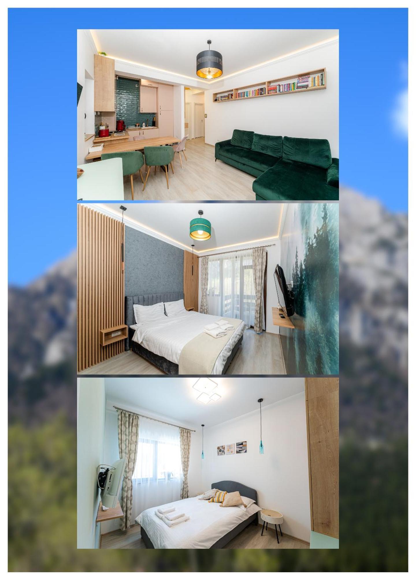 Cross Caraiman View 1 Apartment Busteni Ngoại thất bức ảnh